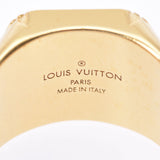 LOUIS VUITTON ルイヴィトン シグネット ゴールド サイズL M80191 21号 レディース GP リング・指輪 ABランク 中古 銀蔵