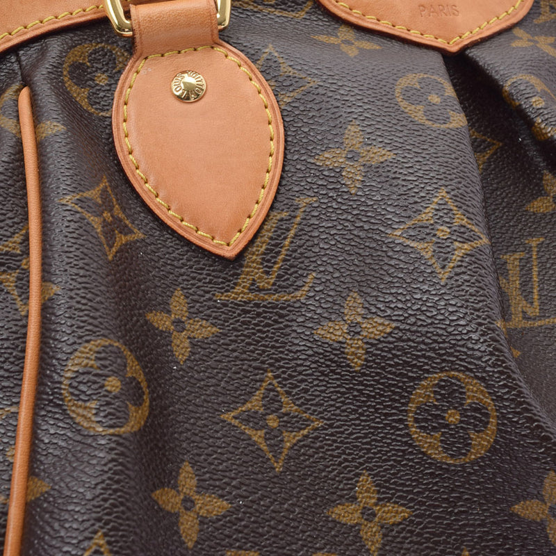 LOUIS VUITTON ルイヴィトン モノグラム ティヴォリ PM ブラウン M40143 レディース モノグラムキャンバス ハンドバッグ Bランク 中古 銀蔵