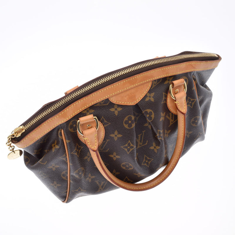 LOUIS VUITTON ルイヴィトン モノグラム ティヴォリ PM ブラウン M40143 レディース モノグラムキャンバス ハンドバッグ Bランク 中古 銀蔵