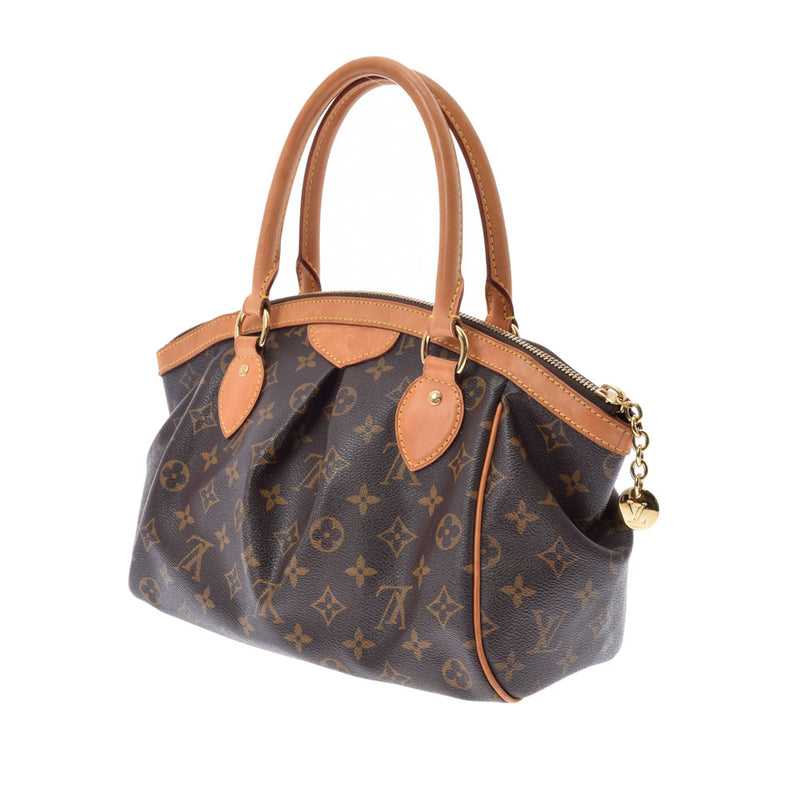 LOUIS VUITTON ルイヴィトン モノグラム ティヴォリ PM ブラウン M40143 レディース モノグラムキャンバス ハンドバッグ Bランク 中古 銀蔵