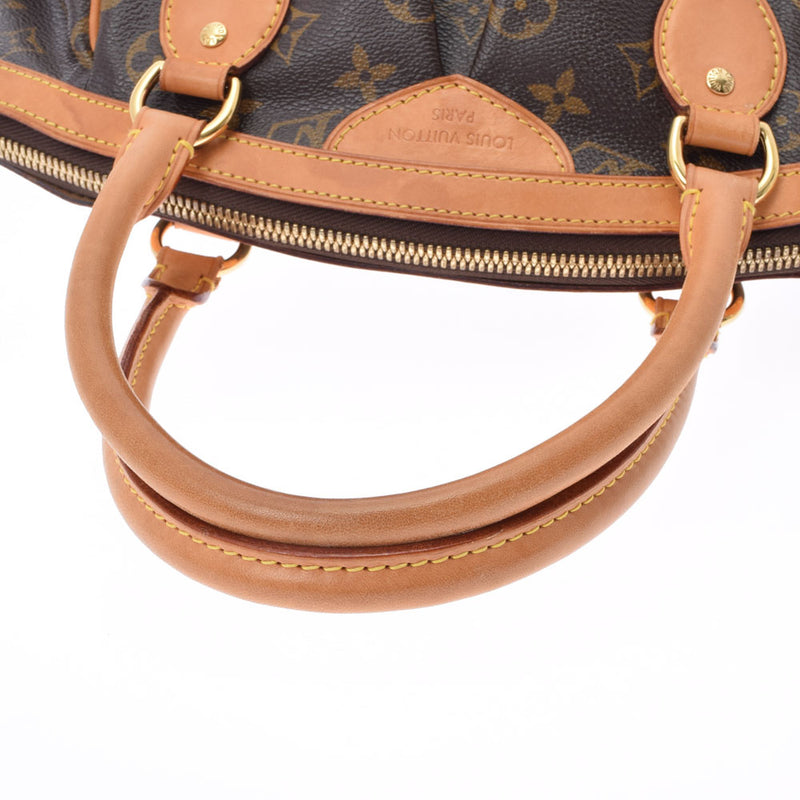 LOUIS VUITTON ルイヴィトン モノグラム ティヴォリ PM ブラウン M40143 レディース モノグラムキャンバス ハンドバッグ Bランク 中古 銀蔵