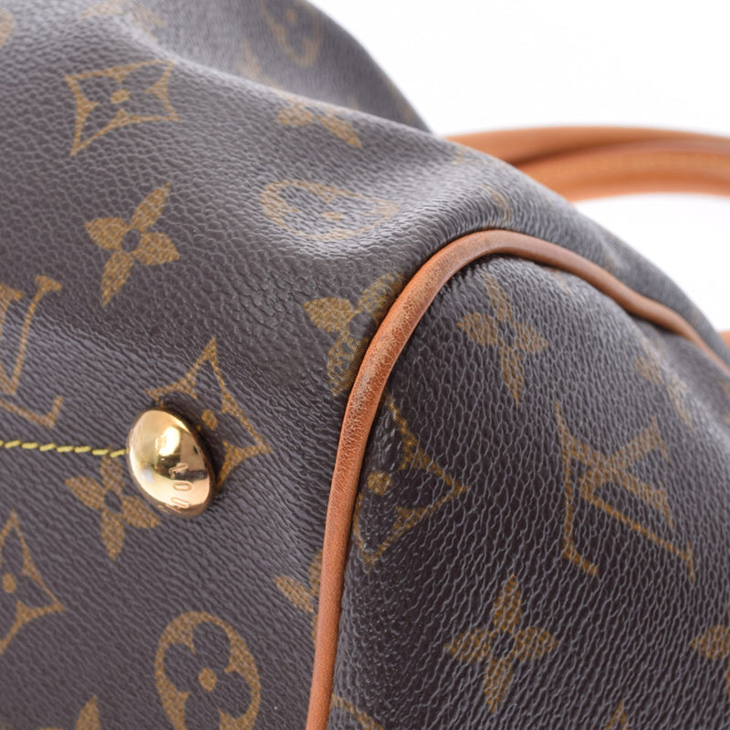 LOUIS VUITTON ルイヴィトン モノグラム ティヴォリ PM ブラウン M40143 レディース モノグラムキャンバス ハンドバッグ Bランク 中古 銀蔵