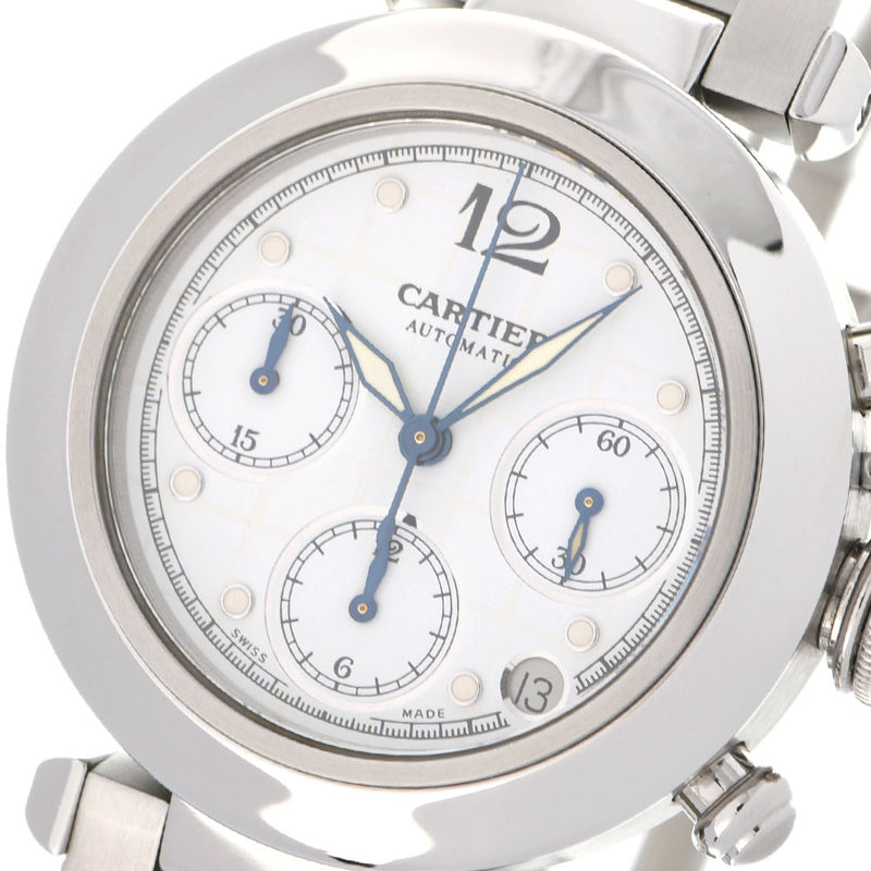 カルティエカルティエ パシャC クロノグラフ メンズ 腕時計 W31039M7 