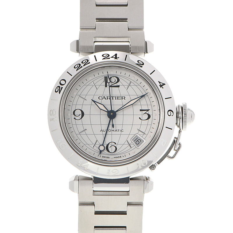 カルティエパシャC メリディアンGMT ボーイズ 腕時計 W31078M7 CARTIER 