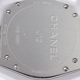 CHANEL シャネル J12 38mm 12Pダイヤ H1629 メンズ 白セラミック/SS 腕時計 自動巻き 白文字盤 Aランク 中古 銀蔵