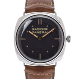 OFFICINE PANERAI オフィチーネパネライ ラジオミール  PAM00425 メンズ SS/革 腕時計 手巻き 黒文字盤 Aランク 中古 銀蔵