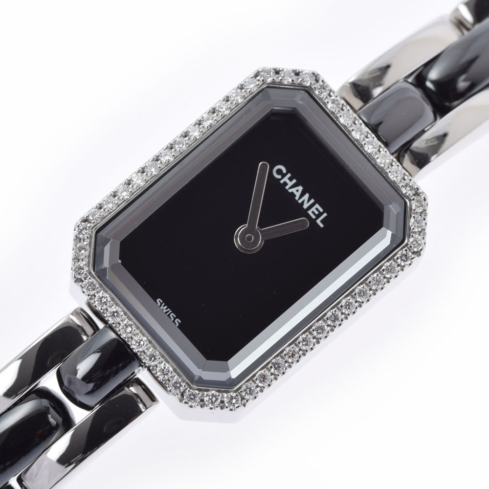 シャネルプルミエール ベゼルダイヤ レディース 腕時計 H3058 CHANEL