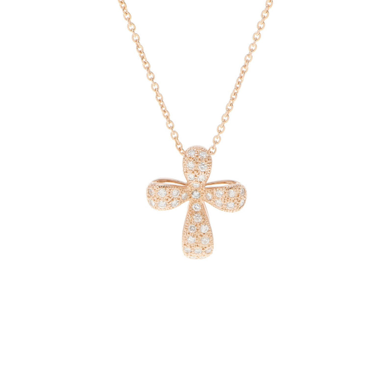 Southern Cross サザンクロス クロスネックレス ダイヤ 0.44ct レディース K18YG ネックレス Aランク 中古 銀蔵