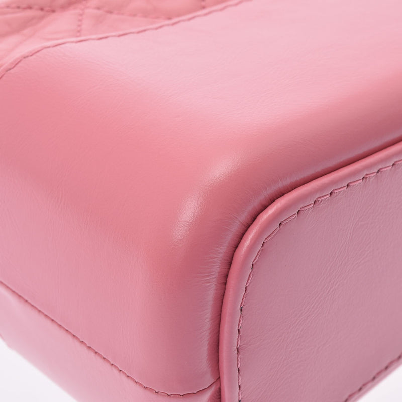 CHANEL シャネル ガブリエル チェーン ピンク レディース ラムスキン ショルダーバッグ 新同 中古 銀蔵