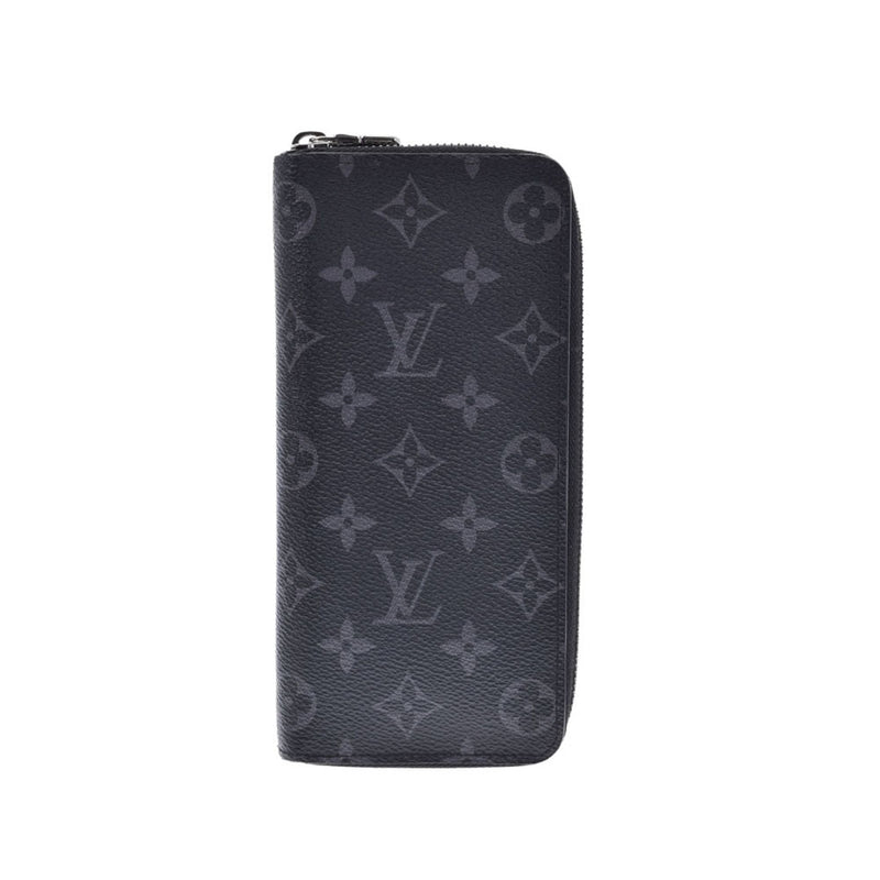 LOUIS VUITTON ルイヴィトン モノグラム エクリプス ジッピーウォレットヴェルティカル 黒/グレー M62295 メンズ モノグラムキャンバス 長財布 ABランク 中古 銀蔵