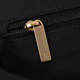 CHANEL シャネル ニュートラベルライン トートMM 黒 レディース ナイロン レザー ハンドバッグ Aランク 中古 銀蔵