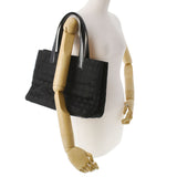 CHANEL シャネル ニュートラベルライン トートMM 黒 レディース ナイロン レザー ハンドバッグ Aランク 中古 銀蔵