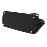 CHANEL シャネル ニュートラベルライン トートMM 黒 レディース ナイロン レザー ハンドバッグ Aランク 中古 銀蔵