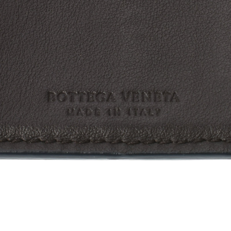 BOTTEGAVENETA ボッテガヴェネタ イントレチャート 三つ折りウォレット ネイビー ユニセックス カーフ 三つ折り財布 Bランク 中古 銀蔵