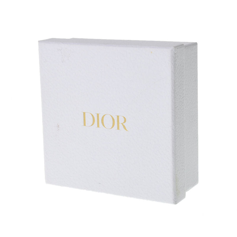 CHRISTIAN DIOR クリスチャンディオール カナージュ コンパクトウォレット 黒 レディース エナメル 三つ折り財布 Aランク 中古 銀蔵