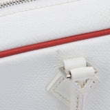 HERMES エルメス プリュム エラン  白/赤 シルバー金具 □H刻印(2004年頃) レディース ヴォーエプソン ハンドバッグ ABランク 中古 銀蔵