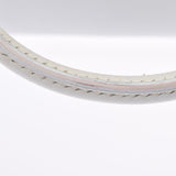 HERMES エルメス プリュム エラン  白/赤 シルバー金具 □H刻印(2004年頃) レディース ヴォーエプソン ハンドバッグ ABランク 中古 銀蔵