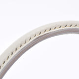 HERMES エルメス プリュム エラン  白/赤 シルバー金具 □H刻印(2004年頃) レディース ヴォーエプソン ハンドバッグ ABランク 中古 銀蔵