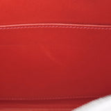 HERMES エルメス プリュム エラン  白/赤 シルバー金具 □H刻印(2004年頃) レディース ヴォーエプソン ハンドバッグ ABランク 中古 銀蔵