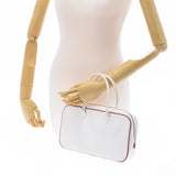 HERMES エルメス プリュム エラン  白/赤 シルバー金具 □H刻印(2004年頃) レディース ヴォーエプソン ハンドバッグ ABランク 中古 銀蔵