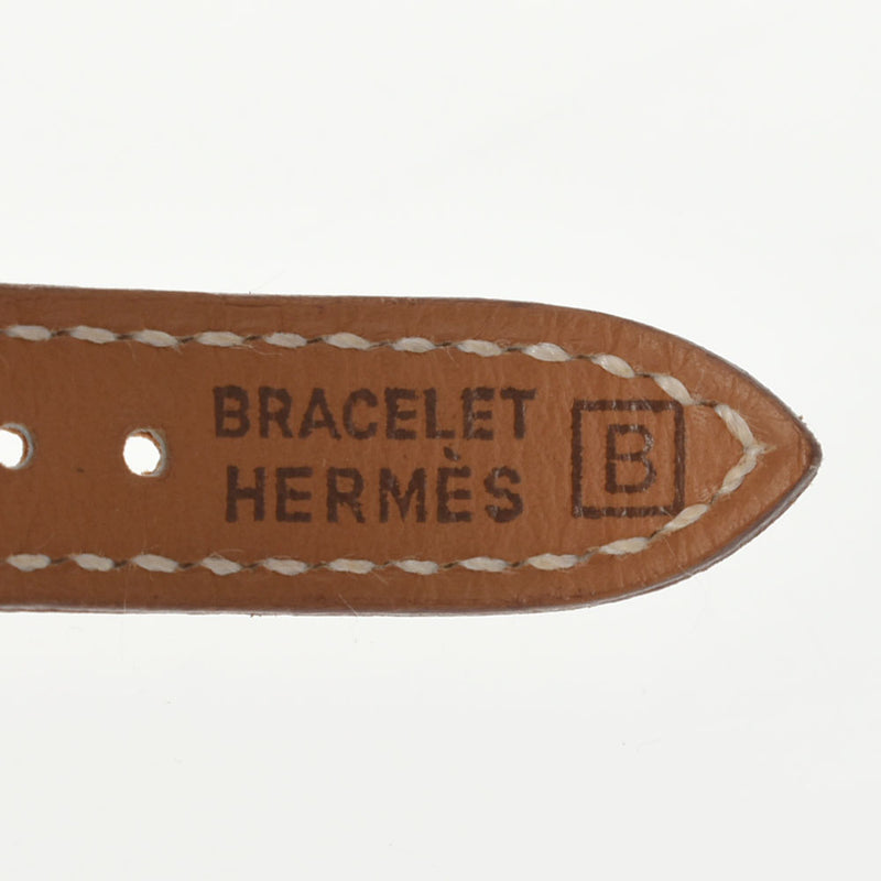 HERMES エルメス ケリーウォッチ レディース GP/革 腕時計 クオーツ ゴールド文字盤 Aランク 中古 銀蔵