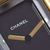 CHANEL シャネル プルミエール サイズL H0001 レディース GP/革 腕時計 クオーツ 黒文字盤 Aランク 中古 銀蔵