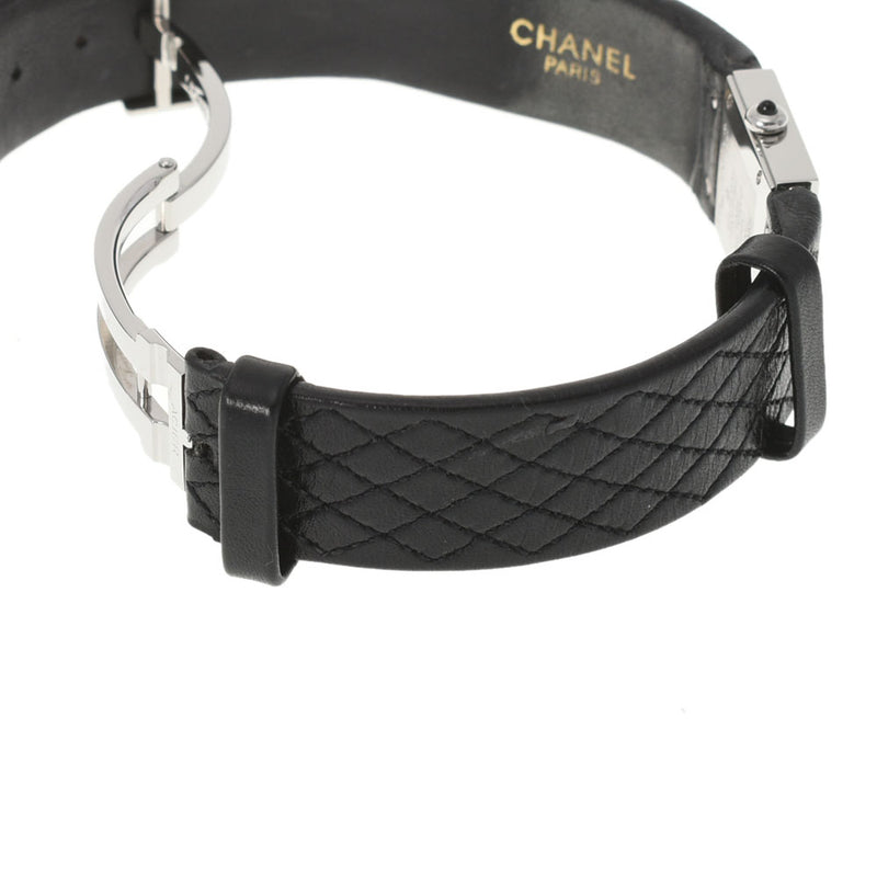 CHANEL シャネル マトラッセ H0116 レディース SS/革 腕時計 クオーツ 黒文字盤 Aランク 中古 銀蔵