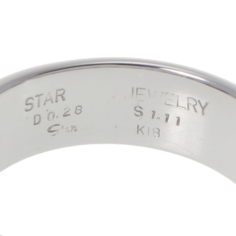 STAR JEWELRY スタージュエリー ピンクサファイア 1.11ct ダイヤ0.28ct  13号 レディース K18WG リング・指輪 Aランク 中古 銀蔵