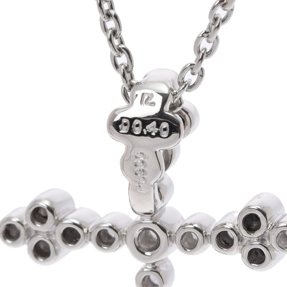 ポーラクロス ダイヤ0.40ct レディース Pt900プラチナ ネックレス POLA