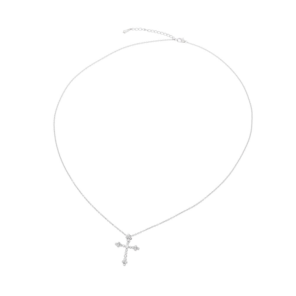 ポーラクロス ダイヤ0.40ct レディース Pt900プラチナ ネックレス POLA