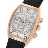 FRANCK MULLER フランクミュラー トノーカーベックス マスターカレンダー マグナム 6850CCMCAT メンズ PG/革 腕時計 自動巻き シルバー文字盤 Aランク 中古 銀蔵