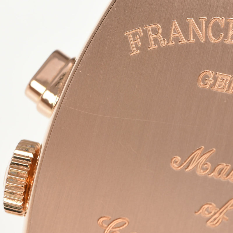 FRANCK MULLER フランクミュラー トノーカーベックス マスターカレンダー マグナム 6850CCMCAT メンズ PG/革 腕時計 自動巻き シルバー文字盤 Aランク 中古 銀蔵