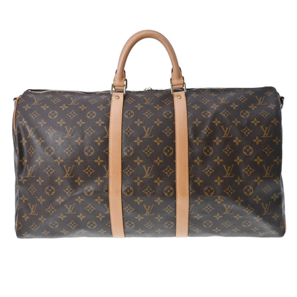 LOUIS VUITTON ルイヴィトン モノグラム キーポルバンドリエール 55 ブラウン M41414 ユニセックス モノグラムキャンバス ボストンバッグ ABランク 中古 銀蔵