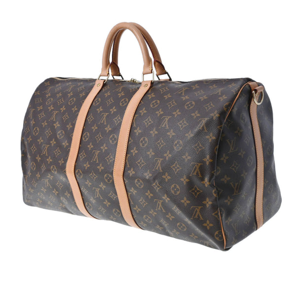 LOUIS VUITTON ルイヴィトン モノグラム キーポルバンドリエール 55 ブラウン M41414 ユニセックス モノグラムキャンバス ボストンバッグ ABランク 中古 銀蔵