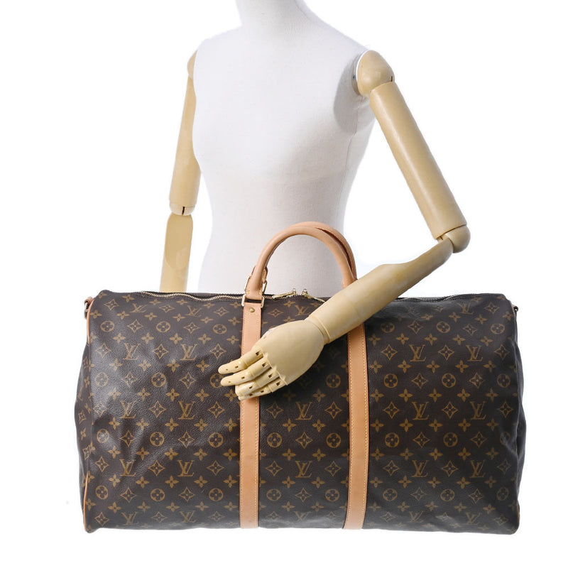 LOUIS VUITTON ルイヴィトン モノグラム キーポルバンドリエール60 ブラウン M41412 ユニセックス モノグラムキャンバス ボストンバッグ ABランク 中古 銀蔵