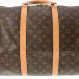 LOUIS VUITTON ルイヴィトン モノグラム キーポルバンドリエール 55 ブラウン M41414 ユニセックス モノグラムキャンバス ボストンバッグ ABランク 中古 銀蔵