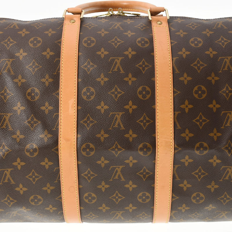 LOUIS VUITTON ルイヴィトン モノグラム キーポルバンドリエール 55 ブラウン M41414 ユニセックス モノグラムキャンバス ボストンバッグ ABランク 中古 銀蔵