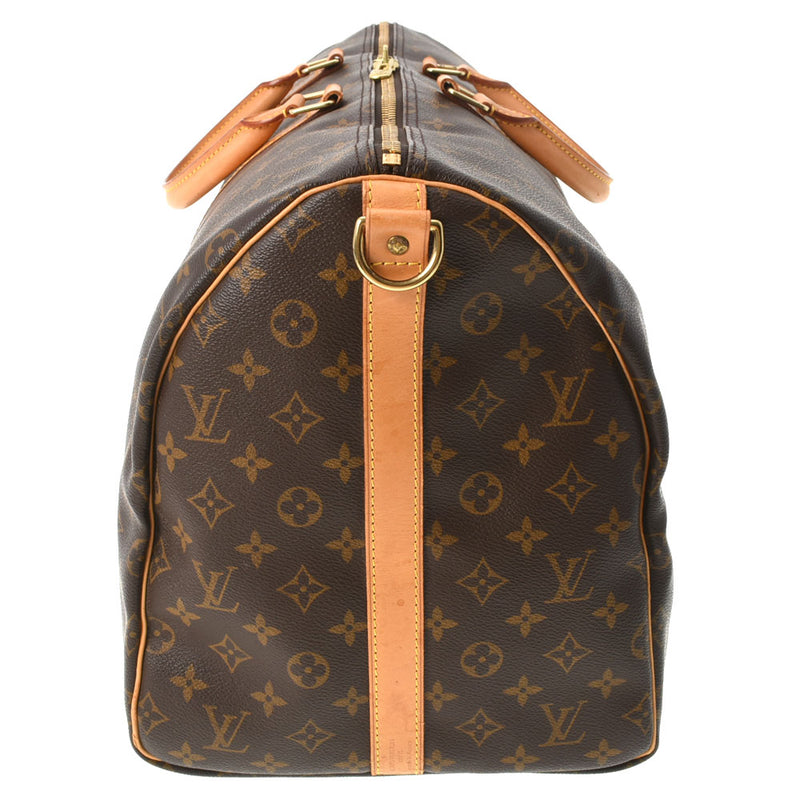 LOUIS VUITTON ルイヴィトン モノグラム キーポルバンドリエール 55 ブラウン M41414 ユニセックス モノグラムキャンバス ボストンバッグ ABランク 中古 銀蔵