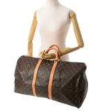 LOUIS VUITTON ルイヴィトン モノグラム キーポルバンドリエール 55 ブラウン M41414 ユニセックス モノグラムキャンバス ボストンバッグ ABランク 中古 銀蔵