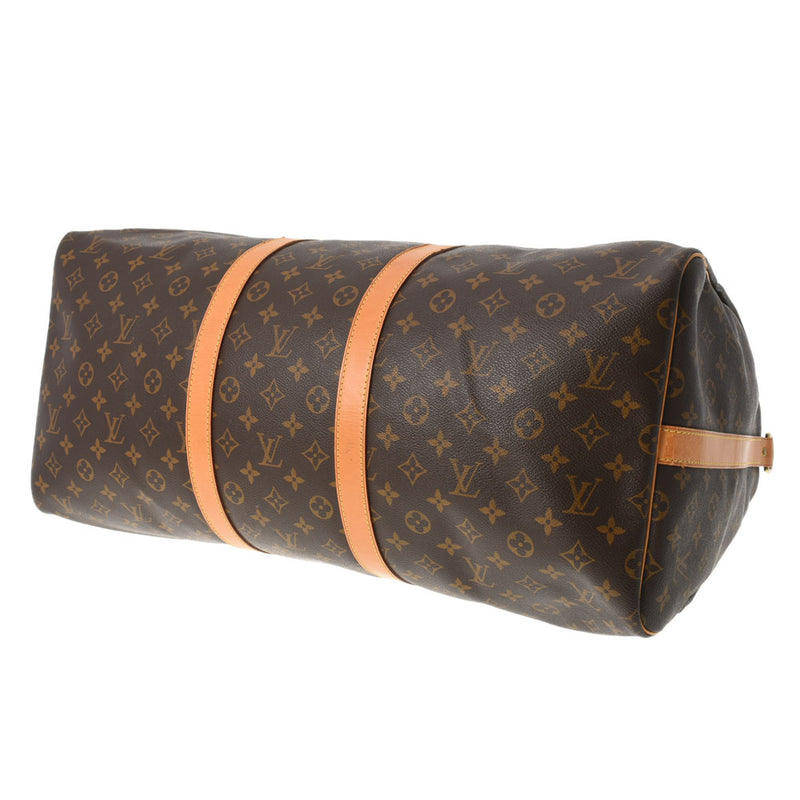 LOUIS VUITTON ルイヴィトン モノグラム キーポルバンドリエール 55 ブラウン M41414 ユニセックス モノグラムキャンバス ボストンバッグ ABランク 中古 銀蔵