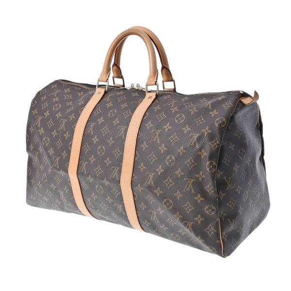 LOUIS VUITTON ルイヴィトン モノグラム キーポル50 ブラウン M41426  ユニセックス モノグラムキャンバス ボストンバッグ ABランク 中古 銀蔵