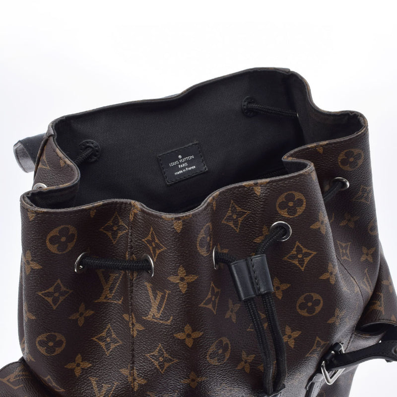 LOUIS VUITTON ルイヴィトン モノグラム マカサー クリストファー PM ブラウン M43735 メンズ モノグラムマカサー リュック・デイパック ABランク 中古 銀蔵