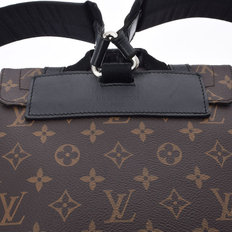 LOUIS VUITTON ルイヴィトン モノグラム マカサー クリストファー PM ブラウン M43735 メンズ モノグラムマカサー リュック・デイパック ABランク 中古 銀蔵