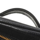 CHANEL シャネル 縦型バニティ ブラック ゴールド金具 レディース  キャビアスキン ハンドバッグ ABランク 中古 銀蔵