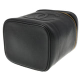 CHANEL シャネル 縦型バニティ ブラック ゴールド金具 レディース  キャビアスキン ハンドバッグ ABランク 中古 銀蔵