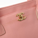 CHANEL シャネル エグゼクティブトート ピンク ゴールド金具 レディース  キャビアスキン トートバッグ Bランク 中古 銀蔵
