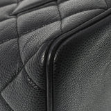 CHANEL シャネル 復刻トート ブラック シルバー金具 レディース キャビアスキン トートバッグ Aランク 中古 銀蔵
