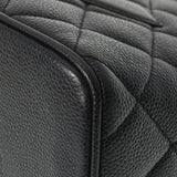CHANEL シャネル 復刻トート ブラック シルバー金具 レディース キャビアスキン トートバッグ Aランク 中古 銀蔵