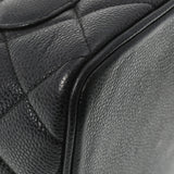 CHANEL シャネル 復刻トート ブラック シルバー金具 レディース キャビアスキン トートバッグ Aランク 中古 銀蔵