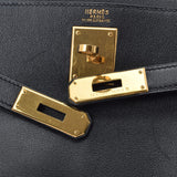 HERMES エルメス ケリームー32 ハンドバッグ 黒 ゴールド金具 ○Z刻印(1996年頃) レディース ヴォーガリバー 2WAYバッグ ABランク 中古 銀蔵